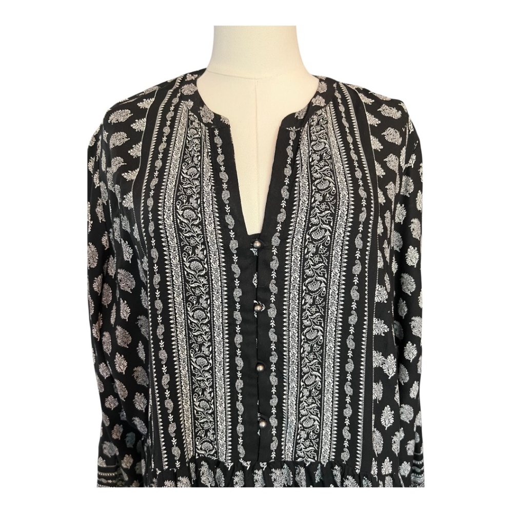 SOLDπ π NWOT RELATIVITY Black & White Boho Dress | Size XL - Picture 2 of 9